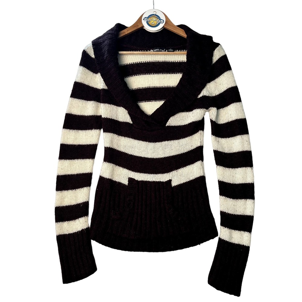 Wet Seal Y2K Striped Sweater